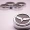 American Car Craft 2005-2013 C6 Corvette - Crossed Flags Logo Fluid Cap Covers 5Pc Auto Transmission, Choose Color 043082