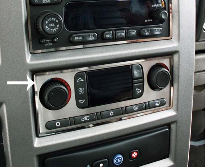 American Car Craft 2003-2007 Hummer H2 - AC Plates 2Pc, Brushed Stainless with Polished Ring 491013