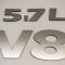 American Car Craft 2009-2023 Challenger 5.7L V8 Engine - '5.7L V8' Lettering Kit for Engine, Polished Stainless Steel Lettering Kit 153057