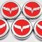 American Car Craft 2005-2013 C6 Corvette - Crossed Flags Logo Fluid Cap Covers 5Pc Auto Transmission, Choose Color 043082