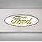 American Car Craft 2009-2014 Ford Raptor - FORD Logo Glove Box Trim, Stainless Steel, Choose Inlay Color 771035