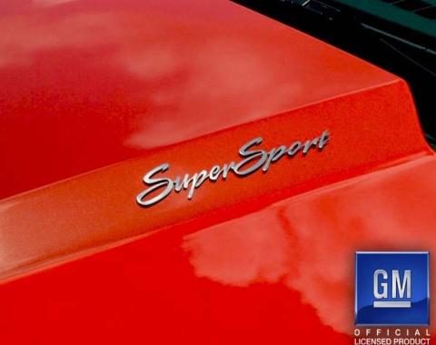 American Car Craft Camaro SS - SuperSport Emblems 2Pc, Polished Stainless Steel 102007