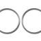 American Car Craft 2006-2012 HHR - Front Speaker Rings 2Pc, Polished Stainless Steel 421010