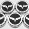 American Car Craft 2005-2013 C6 Corvette - Crossed Flags Logo Fluid Cap Covers 5Pc Auto Transmission, Choose Color 043082