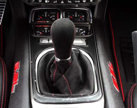 American Car Craft 2010-2015 Camaro SS - Shifter Plate Cover Standard Equipped with Gauge Cluster, Stainless Steel 101022