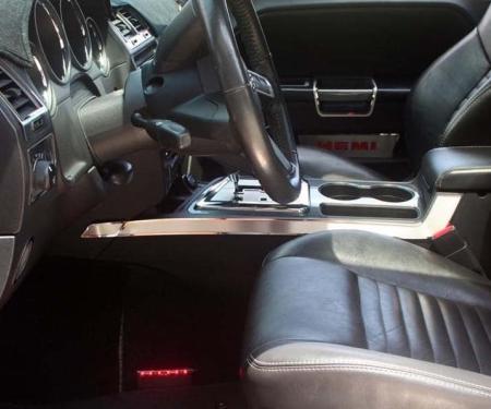 American Car Craft 2008-2014 Challenger 5.7/SRT8 - Console Trim Side Plates 4Pc, Brushed Stainless Steel 151020