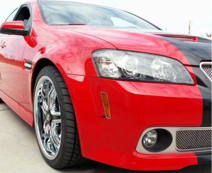 American Car Craft 2008-2009 Pontiac G8/GT/GXP - Side Marker Trim 2Pc, Brushed Stainless Steel 222011