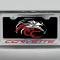 American Car Craft 2005-2013 C6 Corvette - License Plate Frame CORVETTE Inlay Lettering, Brushed Stainless, Choose Color 042110