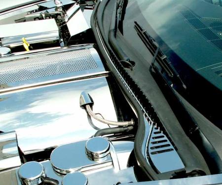 American Car Craft 2005-2007 C6 Corvette - Wiper Cowl Cover 3Pc, Polished Stainless Steel 043015