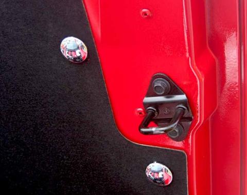 American Car Craft 1997-2013 C5/C6 Corvette - Chrome Hood Button Kit for Factory Hood Pad 15Pc, 1.00" 043003