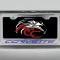 American Car Craft 2005-2013 C6 Corvette - License Plate Frame CORVETTE Inlay Lettering, Brushed Stainless, Choose Color 042110