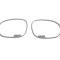 American Car Craft 2008-2019 Challenger - Side Mirror Trim HEMI 2Pc, Brushed Stainless Steel 151014