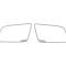 American Car Craft 2008-2009 Pontiac G8/GT - Rear View Mirror Trim, Brushed Stainless Steel 221004