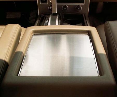 American Car Craft 2003-2007 Hummer H2 - Center Console Box Plate, Brushed Stainless with Polished Ring 491001