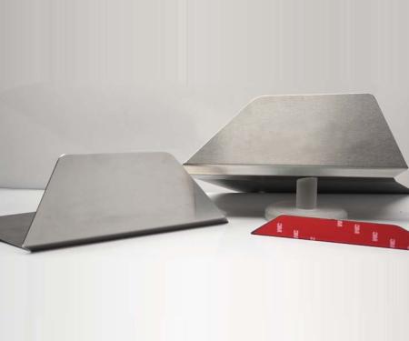 American Car Craft 2015-2019 C7 Corvette Z06 only - Side Skirt Extension Fins 2Pc, Brushed Stainless Steel 052108