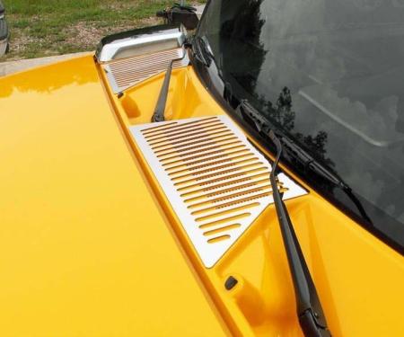American Car Craft 2003-2009 Hummer H2 - Wiper Cowl 2Pc, Polished Stainless Steel 492006