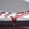 American Car Craft 2005-2013 C6 Corvette - Deluxe Alternator Cover with Crossed Flags Emblem, Stainless Steel, Choose Color 043122