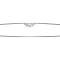American Car Craft 1997-2004 C5/Z06 Corvette - Rear View Mirror Trim with Crossed Flags [Standard], Brushed Stainless 031008