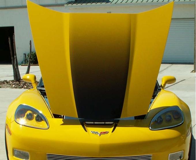 American Car Craft 2006-2013 Z06/ZR1/GS C6 Corvette - Hood Graphic Fade Large, Premium Vinyl Graphic 042031
