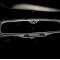 American Car Craft 1997-2004 C5/Z06 Corvette - Rear View Mirror Trim with Crossed Flags Auto-Dim, Brushed Stainless 031043
