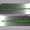 American Car Craft 2010-2015 Camaro - Door Panel Kick Plates 'SUPERCHARGED' 2Pc, Brushed Stainless, Choose Inlay Color 101028