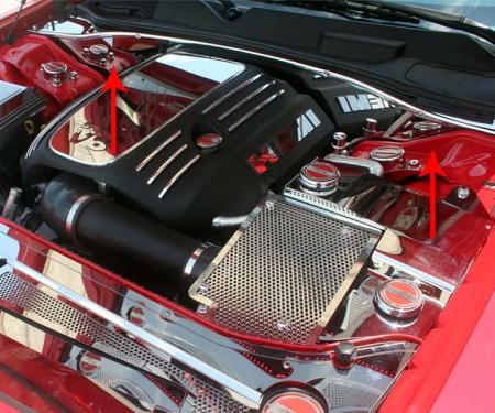 American Car Craft 2008-2023 Challenger 5.7L - False Firewall, Stainless Steel (Polished) 153005