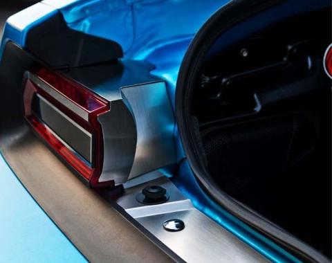 American Car Craft 2008-2014 Challenger RT - Trunk Liner Trim for RT, Brushed Stainless Steel 151037