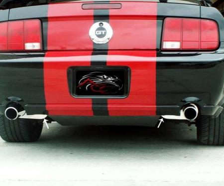 American Car Craft 2005-2009 Mustang GT Only - Muffler Plate 2Pc, Polished Stainless Steel 272002