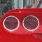 American Car Craft 2005-2013 C6 Corvette - Taillight Grilles Laser Mesh 4Pc, Polished Stainless Steel 042064