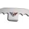 American Car Craft 1997-2004 C5/Z06 Corvette - Exhaust Filler Panel for Stock Exhaust, C5 Flag Emblem, Polished Finish 032003