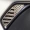 American Car Craft 2018-2020 Jeep Wrangler JL/JLU - Side Vent Accents Flag with Color Insert 2Pc, Stainless (Thin Green Line) 142115