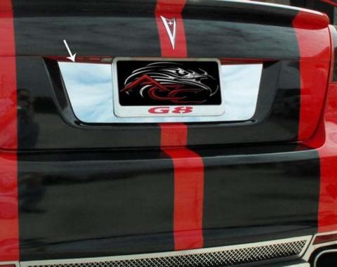American Car Craft 2008-2009 Pontiac G8 Base GT/GXP - Tag Back Plate, Polished Stainless Steel 222008
