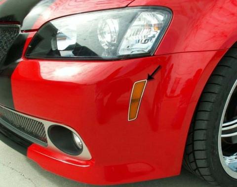 American Car Craft 2008-2009 Pontiac G8/GT/GXP - Side Marker Trim 2Pc, Polished Stainless Steel 222010
