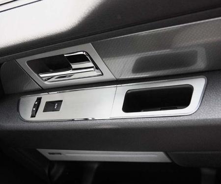 American Car Craft 2010-2014 Ford Raptor F-150 SuperCrew - Door Arm Control Covers 8Pc, Brushed Stainless 771022