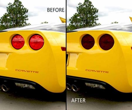 American Car Craft 2005-2013 C6 Corvette - Tail Light Covers 4Pc, Vinyl Blackout Kit 042072