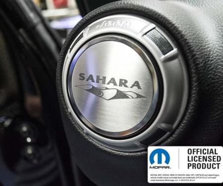 American Car Craft 2007-2018 Jeep Wrangler JK/2018+ JL/2018-2023 - A/C Duct Trim Plates, Etched Sahara 4Pc, Stainless Steel 141004