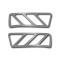 American Car Craft 2010-2015 Camaro - A/C Vent Upper Dash Trim 2Pc, Brushed Stainless Steel 101009