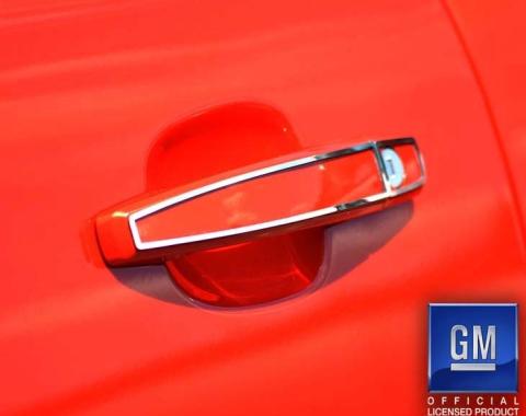 American Car Craft 2010-2015 Camaro - Exterior Door Handle Trim 2Pc, Polished Stainless Steel 102003