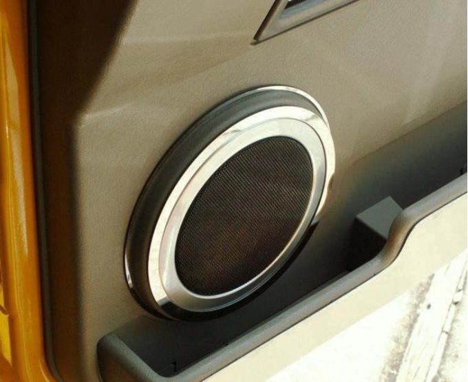 American Car Craft 2003-2007 Hummer H2 - Speaker Rings Inner Door 4Pc, Polished Stainless Steel 491011