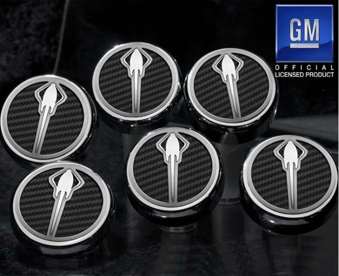 American Car Craft 2014-2019 Z06/Z51/C7 Corvette - STINGRAY Emblem Fluid Cap Covers Manual Transmission 6Pc, Choose Color 053016