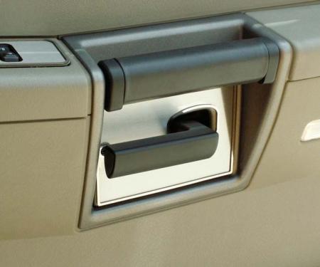 American Car Craft 2003-2007 Hummer H2 - Door Handle Plates 4Pc, Brushed Stainless with Polished Rings 491007