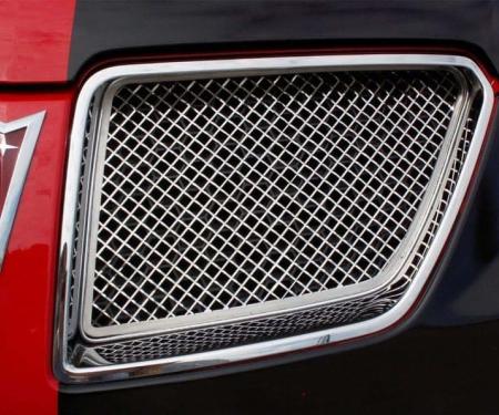 American Car Craft 2008-2009 Pontiac GT/G8 - Laser Mesh UPPER Grille 2Pc, Polished Stainless Steel 222002