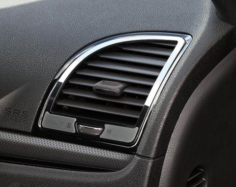 American Car Craft 2011-2018 Chrysler 300 - A/C Vent Trim Outer Polished/Brushed, Stainles Steel 331019