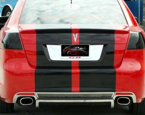 American Car Craft 2008-2009 Pontiac G8 Base GT/GXP - Rear Grille Valance Diffuser, Stainless Steel Laser Mesh 222005