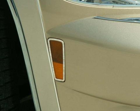 American Car Craft 2006-2012 HHR - Front Marker Light Trim 2Pc, Polished Stainless Steel 422003