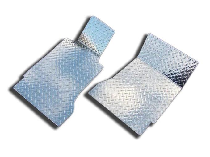 American Car Craft 2006-2008 HHR - Floor Mats Diamond Plate 4Pc, Polished Aluminum 421014