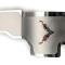 American Car Craft 2014-2019 C7 Corvette - Alternator Cover Crossed Flags Emblem, Stainless Steel, Choose Color 053091