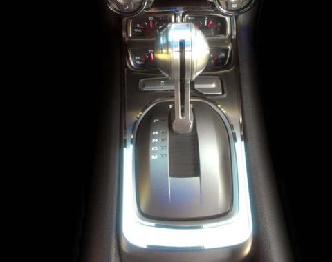 American Car Craft 2010-2015 Camaro - Shifter Plate Trim, Automatic Equipped with Gauge Cluster, Stainless Steel 101023