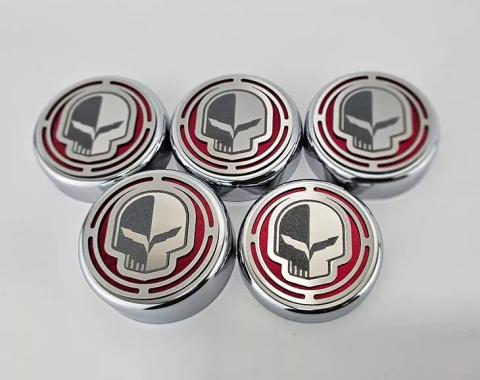 American Car Craft 2014-2019 C7 Stingray Z06/ZR1/Grand sport - Fluid Cap Covers JAKE Style Manual Transmission 6Pc, Choose Color 053142