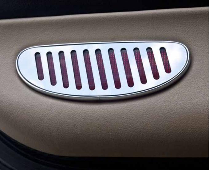American Car Craft 1997-2004 C5/Z06 Corvette - Interior Door Reflector Trim, Polished Stainless Steel 031044